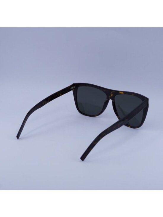 Saint Laurent SL 1 SLIM 002 Sunglasses Havana Square Frame, Grey Lenses main image 8